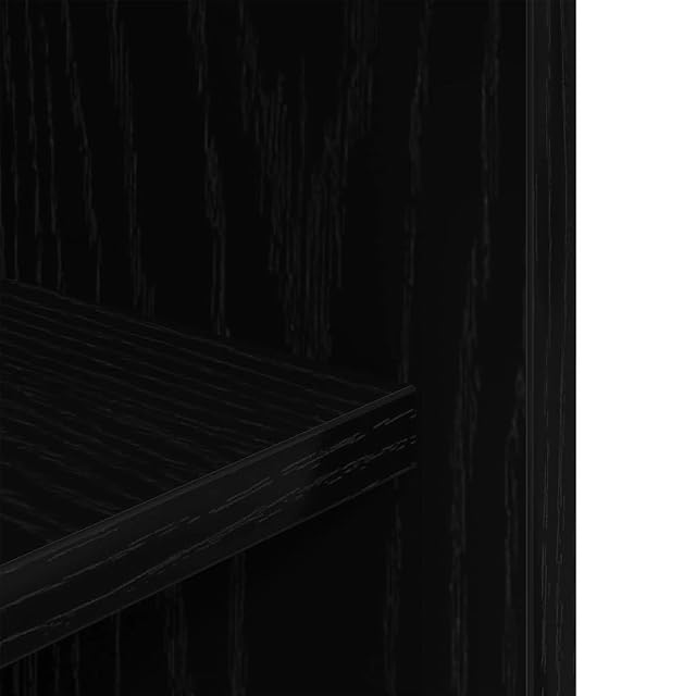 Foto 4 de 8 de vidaXL Soporte para acuario de madera de roble negro 60,5x36x72,5 cm