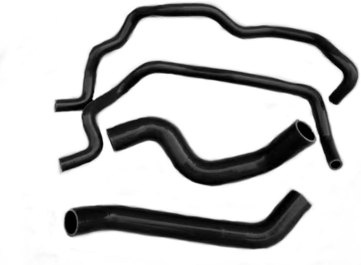 Silicone Radiator Coolant & Heater Hose for Jeep Wrangler JK & Unlimited 3.8L V6 2007-2011 (Black)