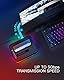 Inateck RGB Festplatten Dockingstation USB 3.0 mit Offline-Klonfunktion, für 2.5 u. 3.5 Zoll SATA HDDs und SSDs, UASP Unterstützt, Schwarz