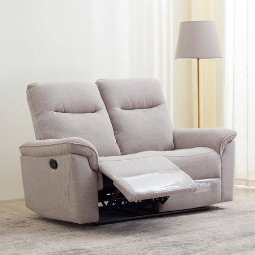 Image of Home Centre | Artise | 5 Seater | Fabric|Solid Wood | Recliner Sets | Beige | Recliner Set 3+2 | 1 Year Warranty