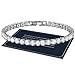 Produktbild J.Fée Armband Damen Silber, Frauen Armband, Glitzer Tennis Armband Funkelndes Kristall Armband Damen 4mm 5A Zirkonia Diamant Armband Geschenk mit Box für Damen Mädchen Mutter Tochter Freund, 17cm