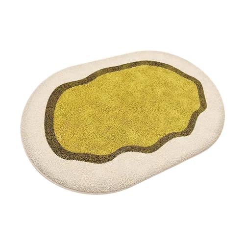 Oval Shape Quick Drying Machine Washable for Kitchen Bathroom Soft Plush Floor Carpet Kitchen Mat Entryway Carpet Antislip Floor