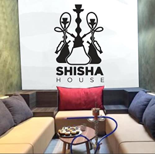 Shisha Haus Wandaufkleber Zitat Kunst Wandtattoos Haus Dekor Schlafzimmer Shisha Bar Dekorative Selbstklebende Muster…