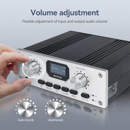 Retekess TT119 Hearing Assist Devices for Churches(1TX 30RX) | for Conference, School, Recording & Monitor Function, One-click Mute, 300m/980ft, Stereo Input, XLR/AUX/RCA/USB input miniatura 2