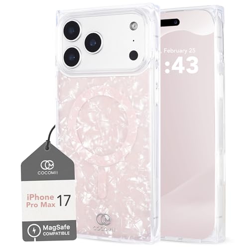 Image of COCOMII Rectangle for iPhone 18 Pro Max /17 Pro Max Case, Pink Opal
