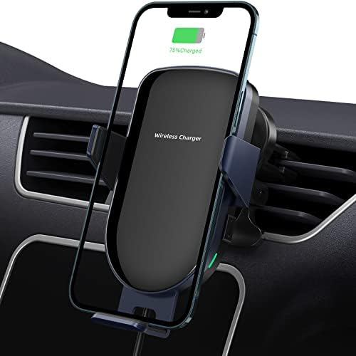 Wireless Car Charger, Ennuts 15W Qi Fast Charging, Auto-Clamping Air Vent Car Phone Holder Mount Charger, Wireless Car Charger Mount for iPhone iPhone 14/13/13 Pro/12 pro/12/11/X/8, Samsung S22/S20+