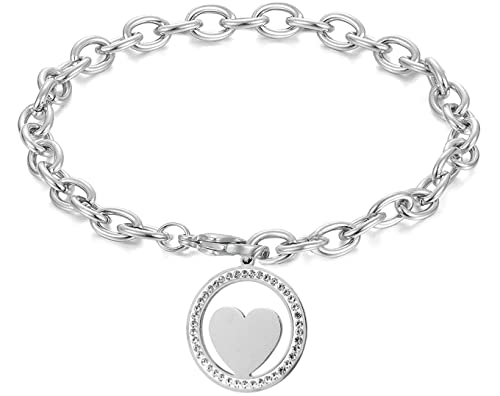💗 𝗠𝗜𝗦𝗨𝗥𝗘 - Adatto ad un polso fino a 19 cm, diametro ciondolo di 2,5 cm, peso: 18g.
