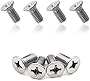 4pcs Stainless Steel Brake Disc Rotor Screws 93600-06014-0H- Compatible With Honda, Acura, Hyundai and Kia Models, Stainless Steel Retaining Screws for Front and Rear