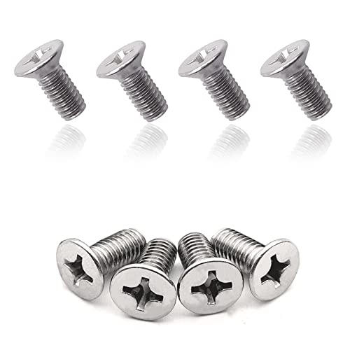 4pcs Stainless Steel Brake Disc Rotor Screws 93600-06014-0H- Compatible With Honda, Acura, Hyundai and Kia Models, Stainless Steel Retaining Screws for Front and Rear