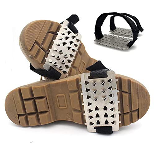Zhongdawei Eisschnee-Griffe, rutschfeste Eis-Traktion, Stollen mit 26 Spikes, Eisklampen für Schuhe, Stiefel, Griffe für Outdoor-Spaziergänge auf Schnee und Eis, Wandern, Klettern, Angeln Cover