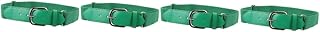 4 Cinturones De Béisbol Con Trinquete Elásticos Para Hombre Para Niña Para Mujer De Piel Sintética Color Verde Oscuro