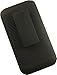 Nakedcellphone Black Ribbed Rubberized Hard Case Cover + Belt Clip Holster with Stand for Samsung Galaxy Core Prime Phone (aka Galaxy Prevail LTE) SM-G360, S820