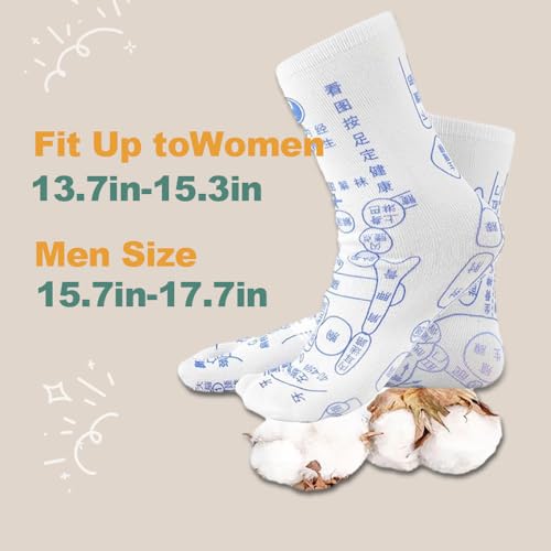 Acupressure Reflexology Socks with Trigger Point Massage Tool, Reflexology Foot Massage Socks for Women and Men, Foot Reflexology Socks with Massage Tools for Foot Pain Relief at Home (1 Pair, Women) - Thumbnail 6