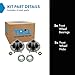 TRQ Wheel Bearing & Hub Kit Compatible with 2003-2006 Subaru Baja 1999-2008 Forester 1993-2007 Impreza 1990-2004 Legacy 2000-2004 Outback