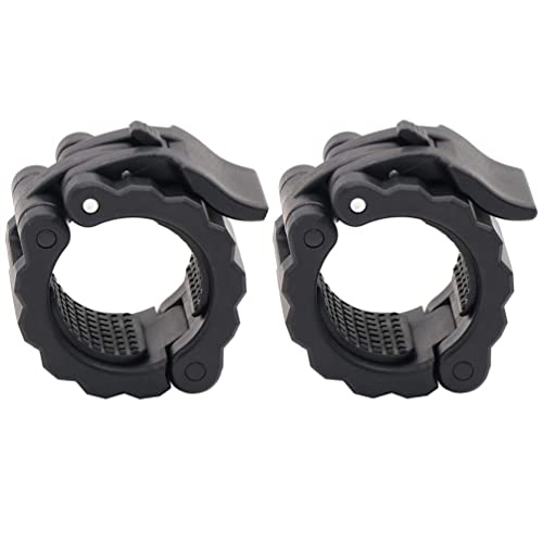 Barbell Clips Quick Release Clips Multiple Size Options （2 Inch, 30mm, 28mm,1 Inch） 4 Different Sizes of Clips for Olympia Weightlifting Bar Crossfit Training Weight Bar Clips