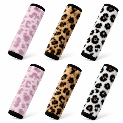 Image of 6 Pieces Car Seat Strap Pads Covers for Baby Kids, Carseat Strap Covers Shoulder Pads, Soft Seat Belt Cover for Infant Stroller Safety Belt Cushion, 2.4 x 5.7 Inches (Multicolor)
