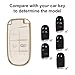 Elegananccy for Jeep Key Fob Cover, Soft Full Protection Key Case Shell Compatible with Jeep Smart Key 3 4 5 Buttons Protector (White)