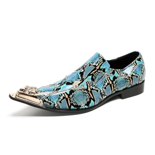 Dress Shoes for Men Loafer Slip On for Club Genuine Leather