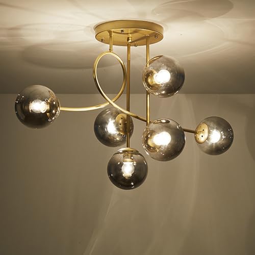 Lámpara colgante vintage de 6 luces E27 para decoración de loft y cocina moderna 4