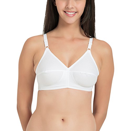 Image of SOUMINIE Women's Cotton Non-Padded Wire Free Casual Full-Coverage Minimizer Bra