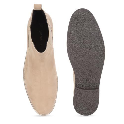 Image of YOHO Comfortable Boots For Men | Extra Cushioned Foot Bed And Skin Friendly Ankle Boot With Low Heels | PU Finish Material | Trendy, Stylish & Casual Boots | Winter, Snow & Holiday Outings