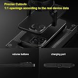 memumi Etui do iPhone 15 PRO (3 camera holes), UltraCienka 0,3 mm i Lekka, Matowe Wykończenie [Antypoślizgowe, Odporne na Zarysowania] Kompatybilne z iPhone 15 PRO(6,1 cala)- Trans-czarny