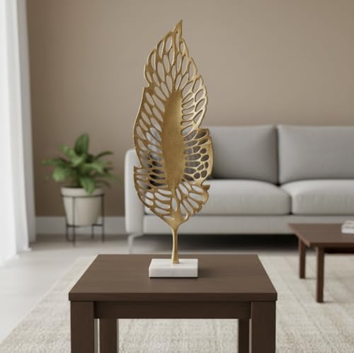 Escultura Primavera Hoja Dorada Alta 27.5 in miniatura 5