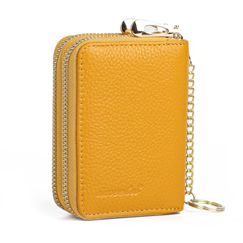 Image of imeetu Rfid Credit Card Holder,Genuine Leather Businese Card Case,Rfid Blocking Wallet for Women & Men