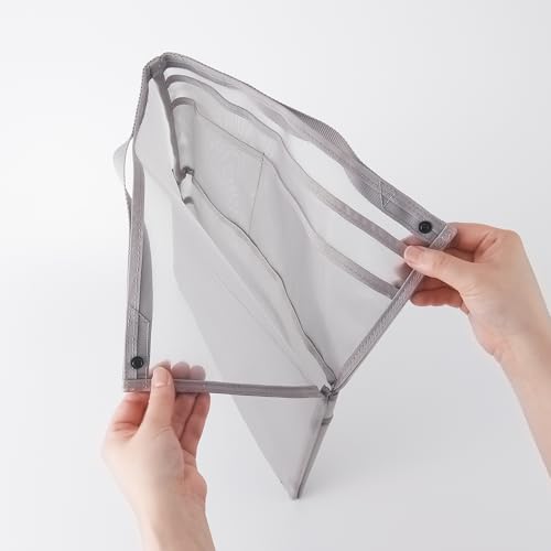 Bolsa de malla de nailon resistente y ultraligera de estilo japonés transparente 2