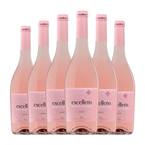 Marqués de Cáceres Excellens Rosé Rioja Joven 75 cl Vino rosado (Caja de 6 Botellas de 75 cl)