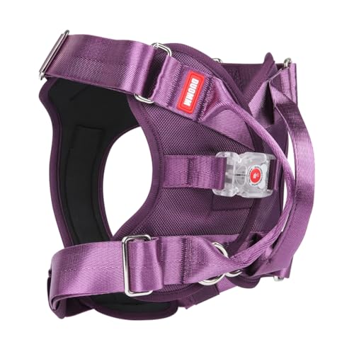 LED Dogs Harness Battery Powered Light up Dogs Harness Comfortable Adjustable