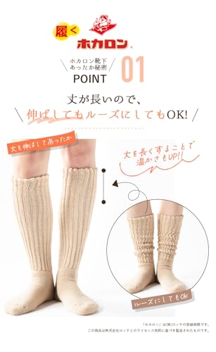 ホカロン 靴下 レディース あったか ルームソックス 赤外線発熱ファイバー 裏起毛 パイル 冬 防寒 冷え取り の商品画像 1