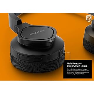 Philips TAA4216BK Casque de sport sans fil Jusqu'à 35 heures de temps de lecture, coussinets lavables, protection IP55… – Image 6