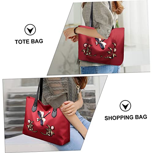 SOIMISS 1 Peça Bolsa De Ombro De Tecido Oxford Bolsa Feminina Com Alça De Mão Bolsa De Ombro Bolsa D