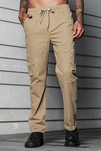 Image of Men's Stylish Cargo Pants | Slim Fit | Multi-Pocket Utility Trousers | Durable & Comfortable Fabric | Casual, Travel & Outdoor Wear
