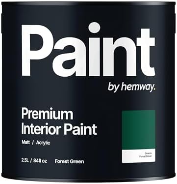 Hemway Sunset Pink - 2.5 Litre - Paint Premium Interior Indoor Matt British-Made Eco Acrylic Emulsion - Matt Finish, Low VOC, Interior Wall, Ceiling, Kitchen, Bathroom, Bedroom & Door