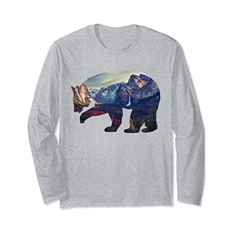 Yosemite Bear Half Dome Long Sleeve T-Shirt Cover