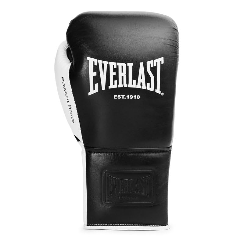 Image secondaire de Gants de Boxe Everlast Powerlock OG Pro 12oz Noir/Blanc avec Lacets