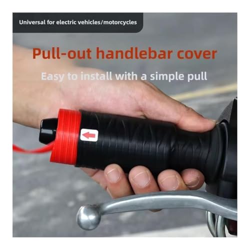 Cubierta de freno autoencogible antideslizante para manillar de moto 7