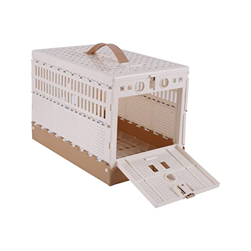 Werwing Cage de transport pliable pour oiseaux - Portable en ABS pour perroquets, perruches et pigeons | Design léger et ventilé avec poignée pour l'entraînement, les voyages et les compétitions