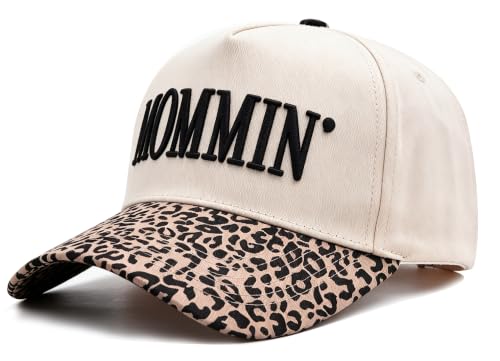 Image of Mommin Trucker Hat, Mom Hat, Embroidered Vintage Two Tone Mommin Hat