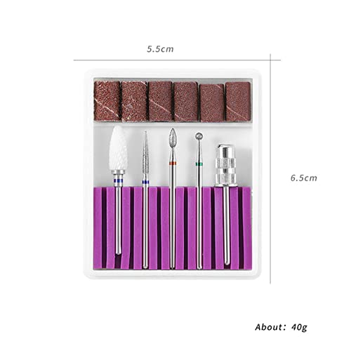 Conjunto de brocas para unhas Kit de brocas para pedicure e manicure 5 unidades de brocas de substit