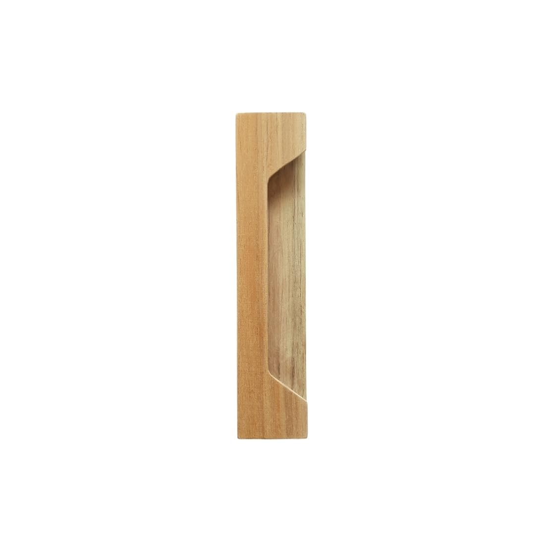 Wooden Concealed Handle for 16 mm Wardrobes and Drawers, 16 MM Door Thickness, Boat Shape (8inch)-image-49