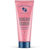 Hand in Hand Sugar Scrub, Gentle Exfoliation For All Skin Types, 9 Ounce, Bergamot & Crisp Basil, Cactus Blossom Scent, Single