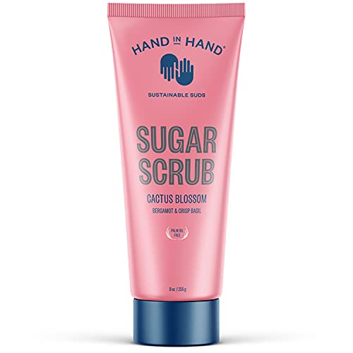 Hand In Hand CBSUGARRV9 Sugar Scrub, Gentle Exfoliation For All Skin Types, 9 Ounce, Bergamot & Crisp Basil cover