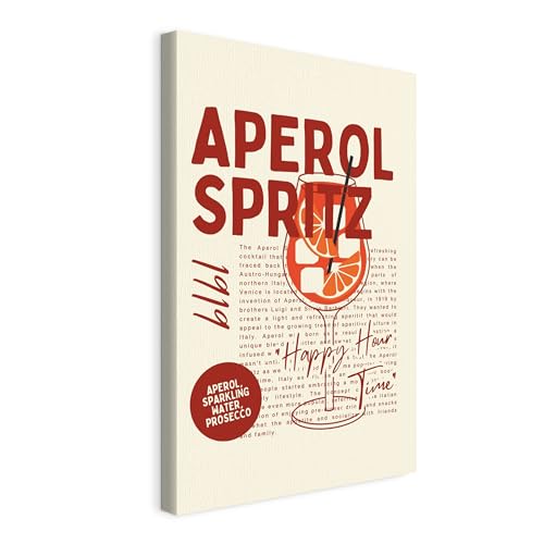 Tableau sur toile Aperol Spritz idéal pour une déco de cuisine moderne 20x30