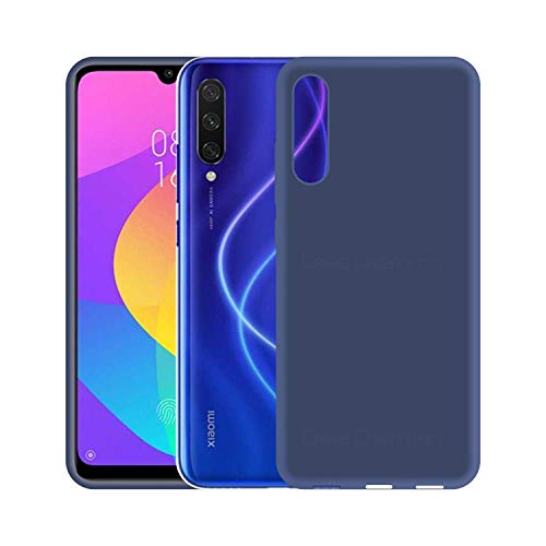 Image of Case Creation Luxurious OG Series for Xiaomi Mi A3 Case Cover,Anti-Dirty Slim Case Frosted Matte Cute Candy TPU Raised Bezel (Splash of Color) Back Cover for Xiaomi Mi A3 -Navy Blue