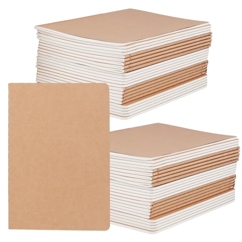 Carnets de notes A5 vierges au design épuré kraft pour une écriture haut de gamme