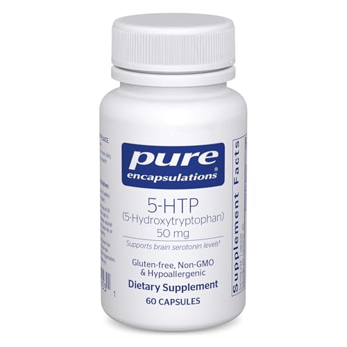 Pure Encapsulations 5-HTP 50 mg | 5-Hydroxytryptophan Supplement for Brain Sleep Eating Behavior and Serotonin Support* | 60 Capsules
