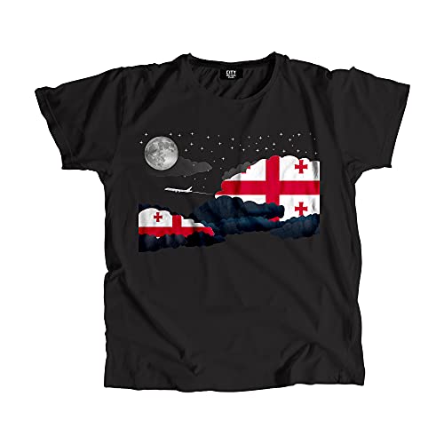 T-shirt Georgia Night Clouds unisexe en coton pour homme et femme